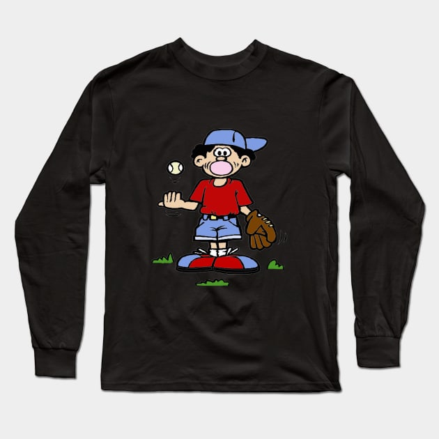 Bubblegum Boy! Long Sleeve T-Shirt by AnnMarie